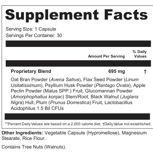 Supplement Facts for PureTide